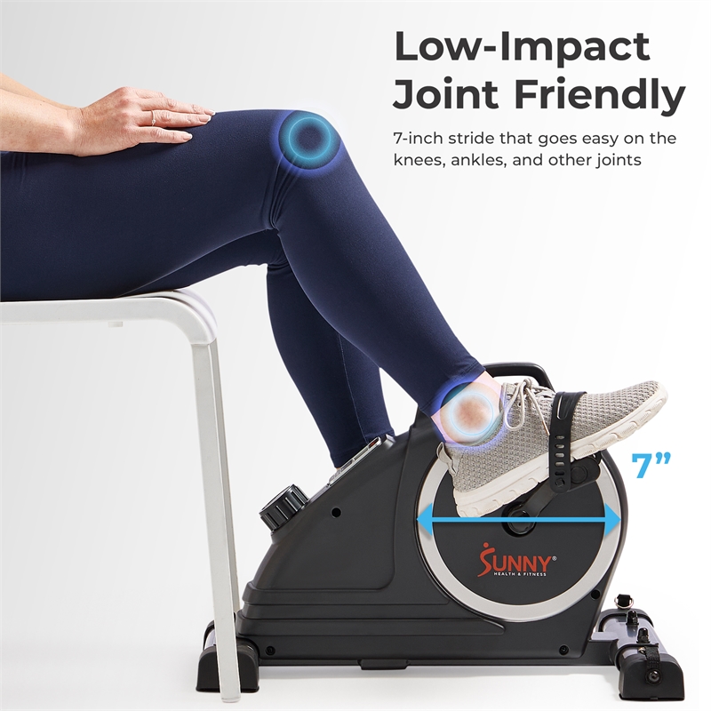 Sunny Health & Fitness Smart Mini Pedal Cycle in Black