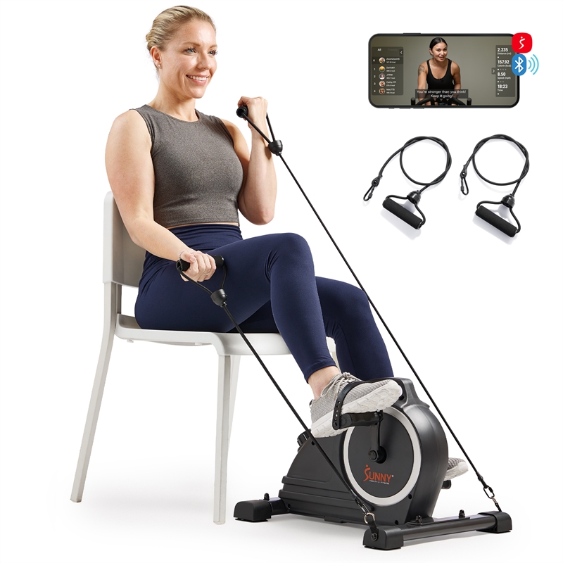Sunny Health & Fitness Smart Mini Pedal Cycle in Black