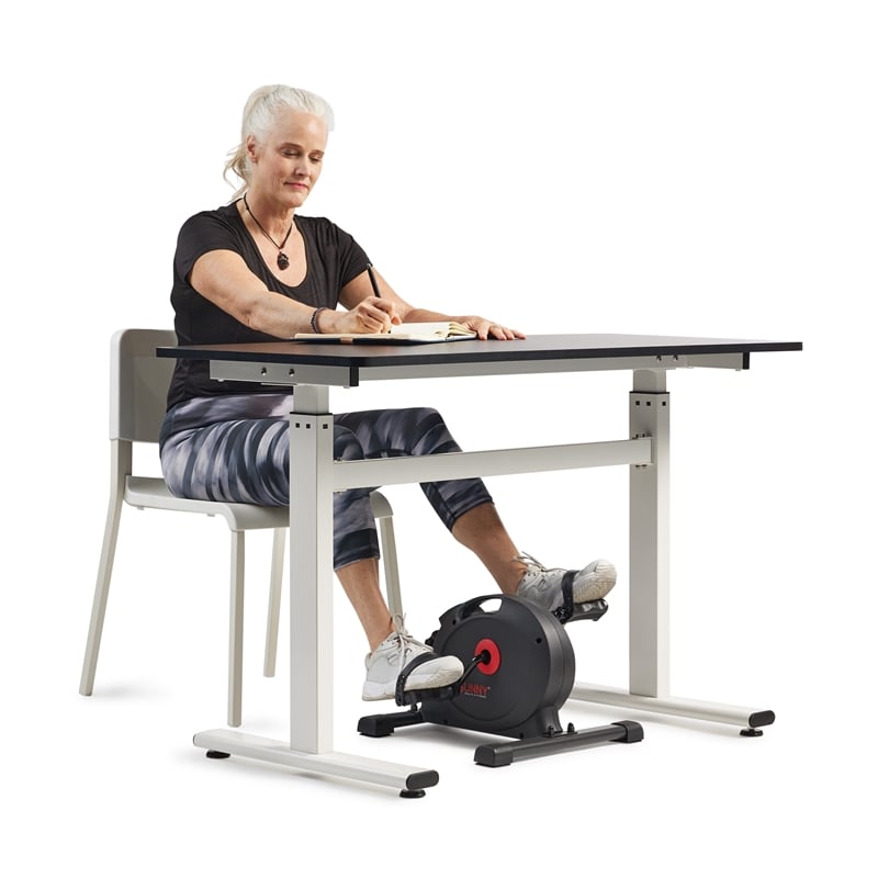 Sunny Health & Fitness Under Desk Smart Mini Bike  in Dark Gray