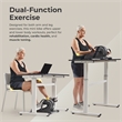 Sunny Health & Fitness Smart Under Desk Bike Legs/Arms in Black