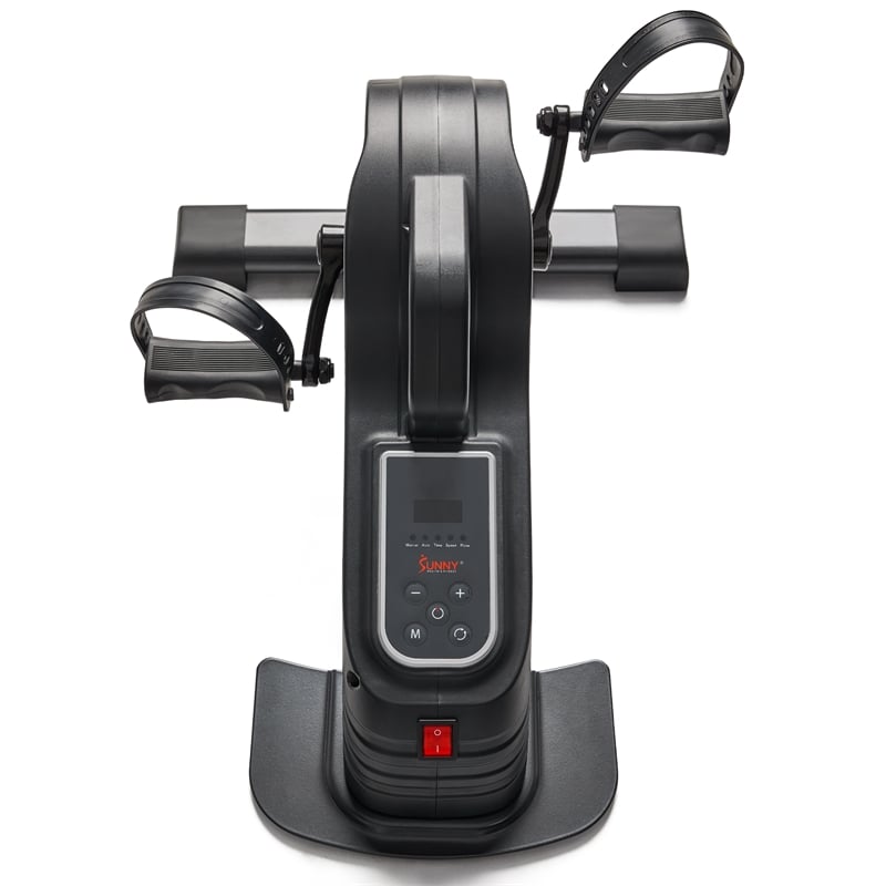 Sunny Health & Fitness Smart Under Desk Bike Legs/Arms in Black