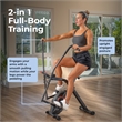 Sunny Health & Fitness Smart Total Body X Bike in Black