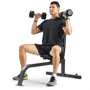 Sunny Health & Fitness Adj Multifunction Bench in Black