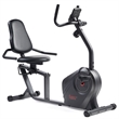 Sunny Health & Fitness Smart Recumb Bike w/ Adj Seat in Gray