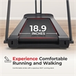 Sunny Health & Fitness Running Treadmill with Handrails in Grey/Black