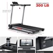 Sunny Health & Fitness Pace 500 Smart Auto Incline Treadmill in Black/Gray/Red
