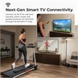 Sunny Health & Fitness Pace 500 Smart Auto Incline Treadmill in Black/Gray/Red