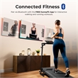 Sunny Health & Fitness SMART Easy Assembly Folding Treadmill in Black