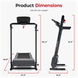 Sunny Health & Fitness SMART Easy Assembly Folding Treadmill in Black