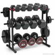 Sunny Health & Fitness Multi-Weight Storage Rack Stand in Black