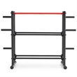 Sunny Health & Fitness Multi-Weight Storage Rack Stand in Black
