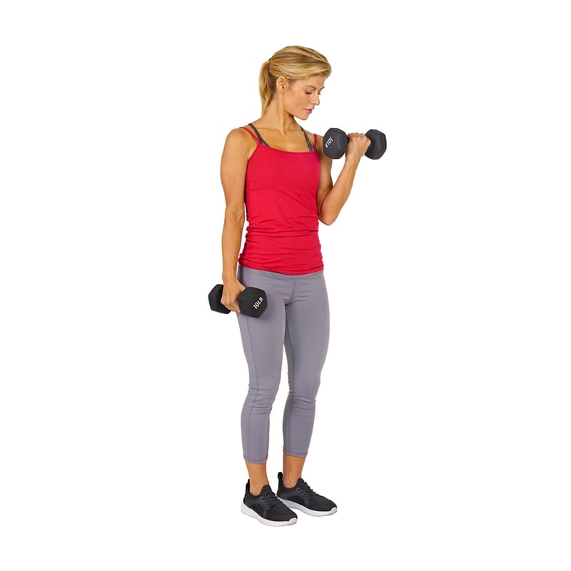 Sunny Health & Fitness Neoprene Dumbbell - 10lb PAIR in Black