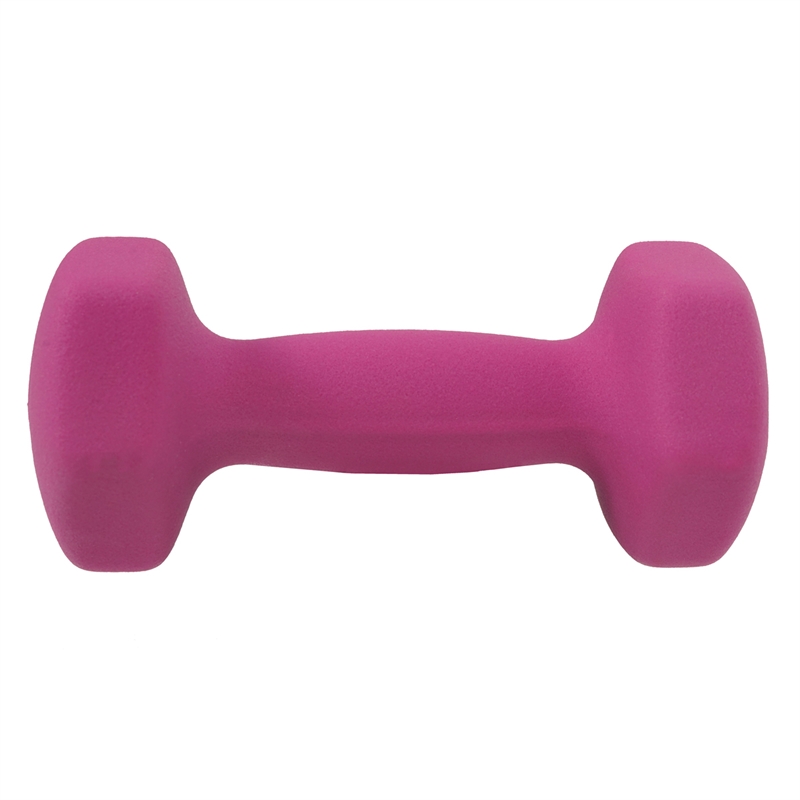 Sunny Health & Fitness Neoprene Dumbbell - 5lb PAIR in Fuschia
