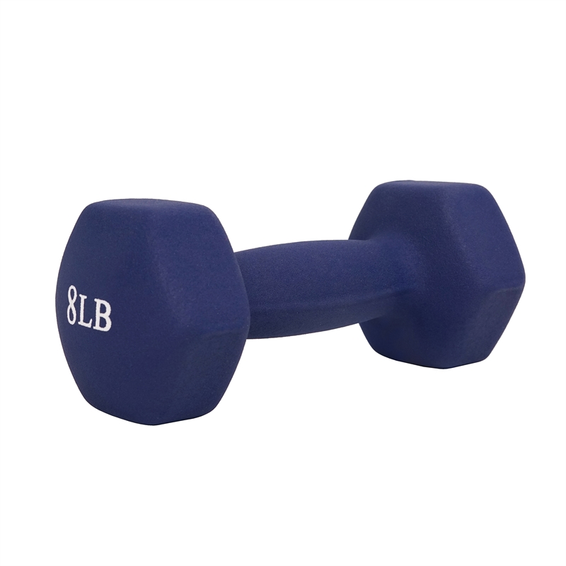 Sunny Health & Fitness Neoprene Dumbbell - 8lb PAIR in Blue