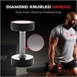 Sunny Health & Fitness Signature Style Polyurethane Round Dumbbell 15lb in Black