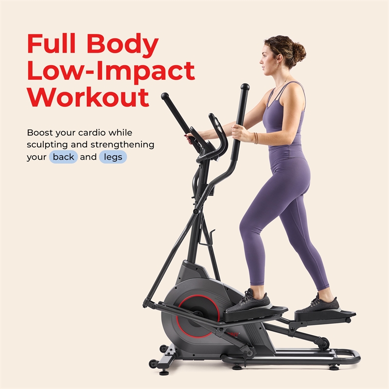 Sunny Health & Fitness Pro Smart Magnetic Elliptical Trainer w/16