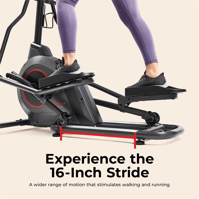 Sunny Health & Fitness Pro Smart Magnetic Elliptical Trainer w/16