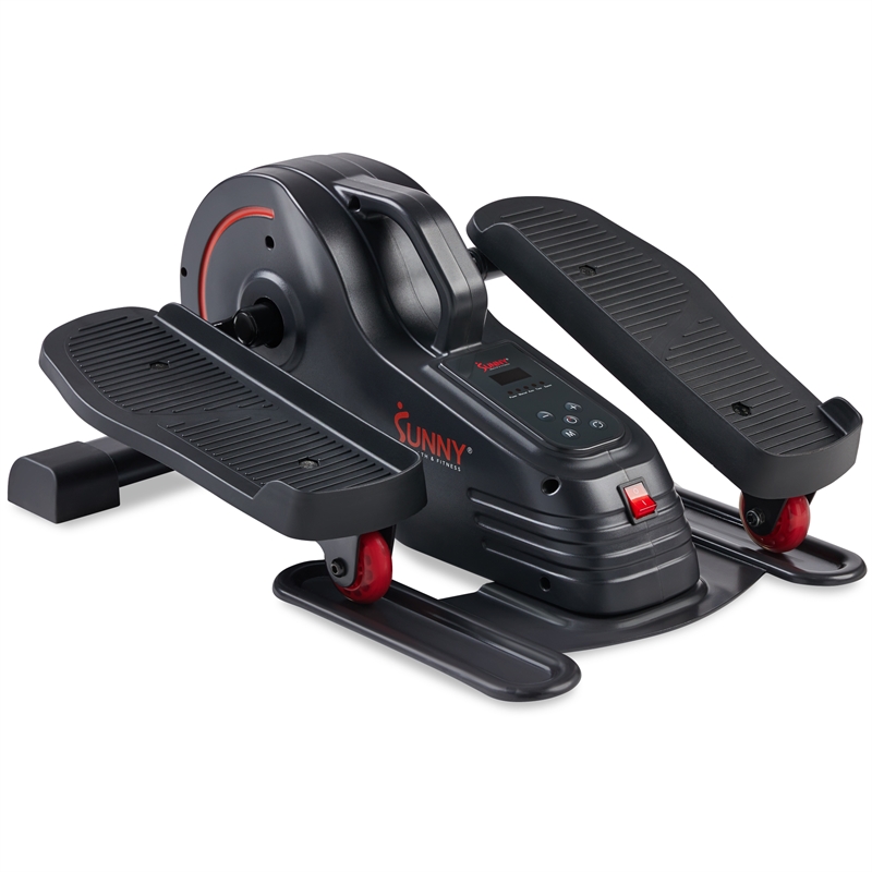 Sunny Health & Fitness SitFit Electric Under Desk Smart Elliptical - Dark Grey