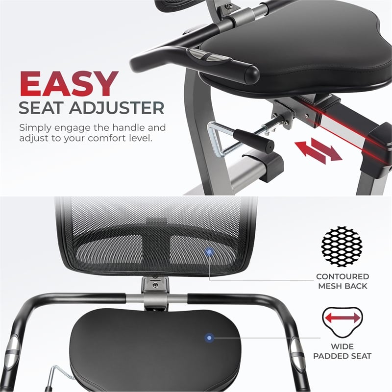Elite Interactive Series Exercise Recumbent Cross Trainer and Elliptical -Silver