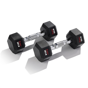 Sunny Health & Fitness Core Fit Hex Style Dumbbells 10lb Pair in Black