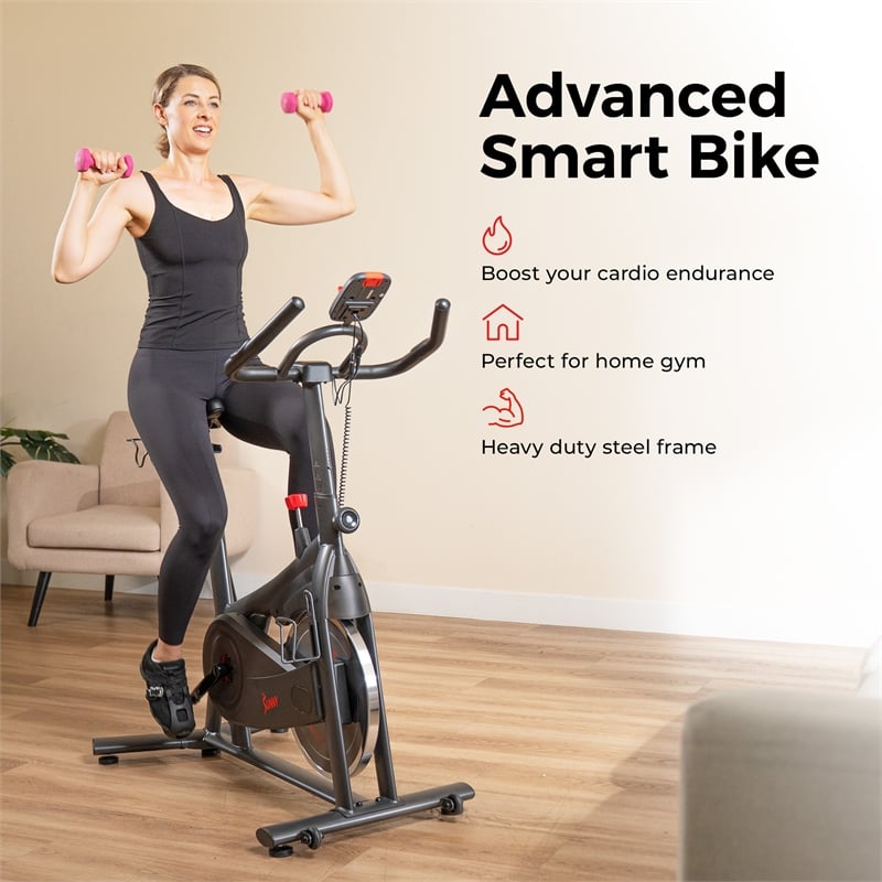 Sunny Health & Fitness ACTIVE 200 Smart Mag Cycling Bike in Black