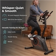 Sunny Health & Fitness Corezy 16-Level Mag Upright Bike w/ Bands in Black