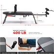 Sunny Health & Fitness Inversion Traction Stretch Decompression Table in Black