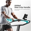 Sunny Health & Fitness Premium Curve Manual Treadmill in Black