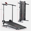 Sunny Health & Fitness Smart Manual Walking Treadmill in Black/Grey