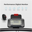 Sunny Health & Fitness Modern Smart Manual Treadmill w/ 8-Level MR in Red/Black