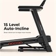 Sunny Health & Fitness Modern T10 Smart Treadmill in Black/Red
