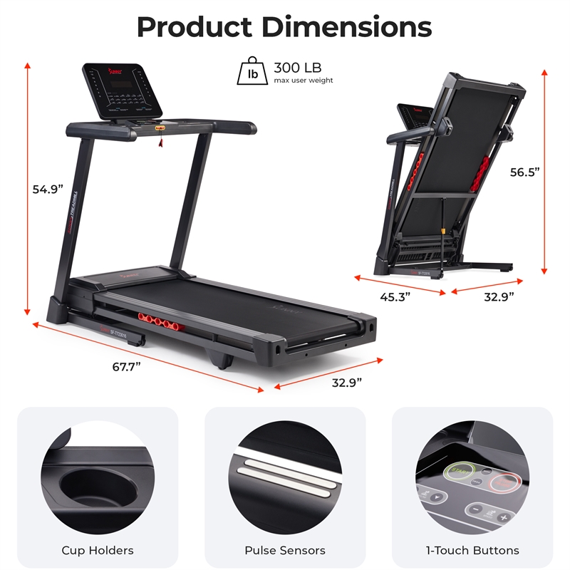 Sunny Health & Fitness Elite Smart Auto Incline 20