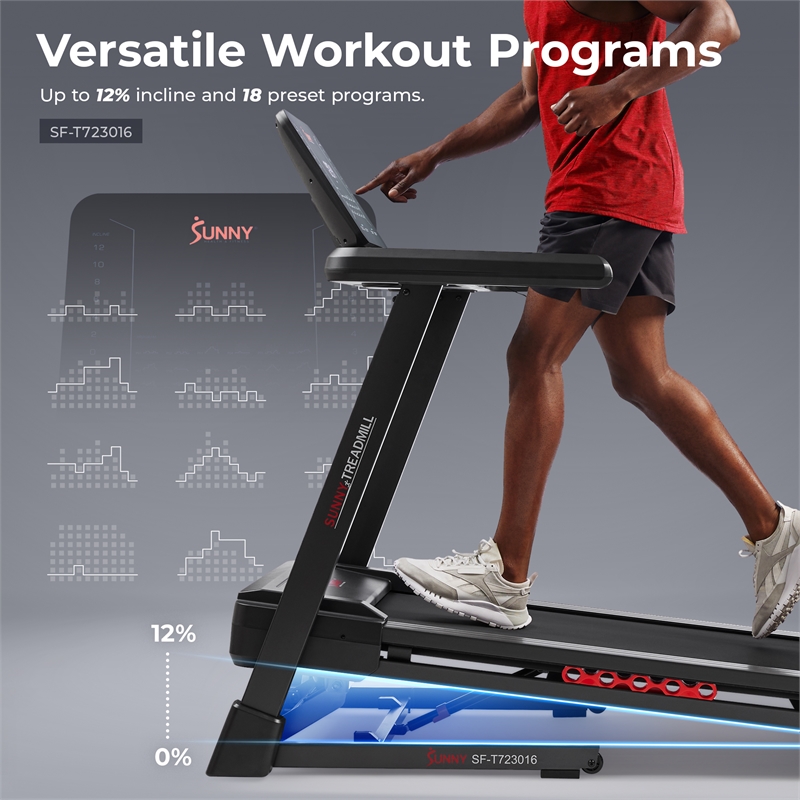 Sunny Health & Fitness Elite Smart Auto Incline 20