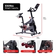 Sunny Health & Fitness Excel 500 Smart Mag Cycling Bike in Gray