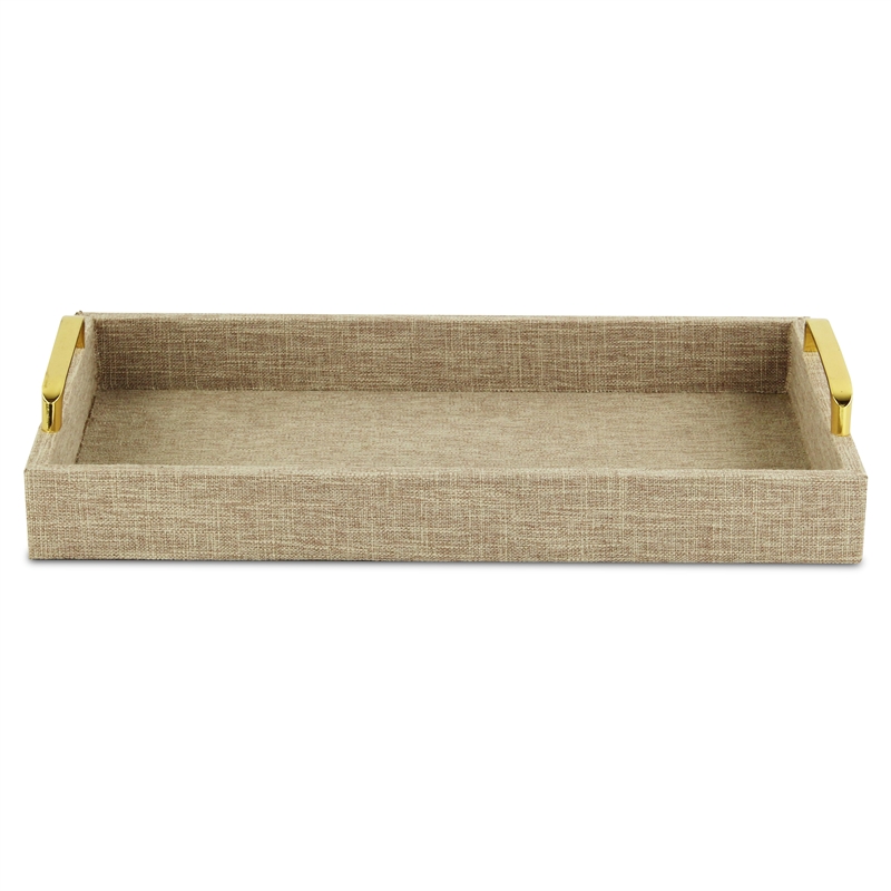 Canter Isle Linen Beige Tray