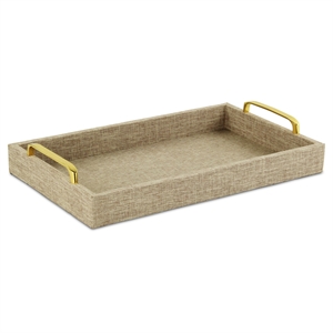 Canter Isle Linen Beige Tray