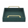 Canter Isle Linen Dark Green Tray