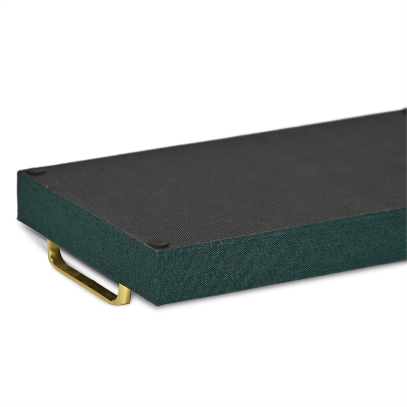 Canter Isle Linen Dark Green Tray