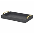 Canter Isle Linen Dark Gray Tray