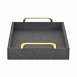 Canter Isle Linen Dark Gray Tray
