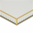 Veldra Gold Square Fluted Glass Tray
