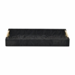 Ausel Crinkled Gloss Pattern Tray with Gold Handles
