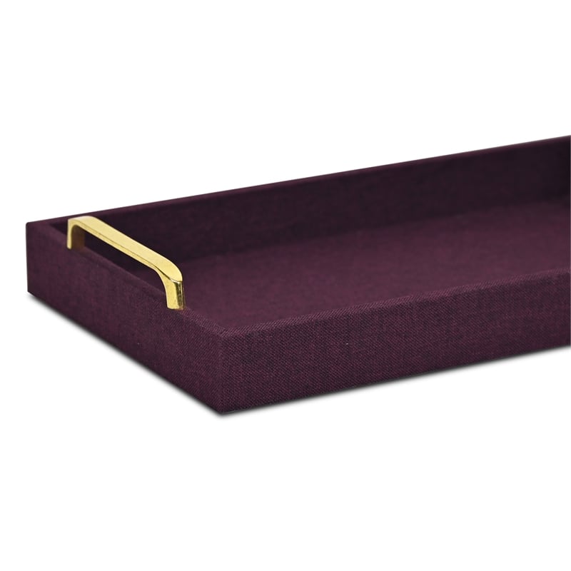 Canter Isle Linen Purple Tray