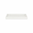 Sarrasseau White Marble Tray with Raised Rim