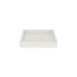 Sarrasseau White Marble Tray with Raised Rim