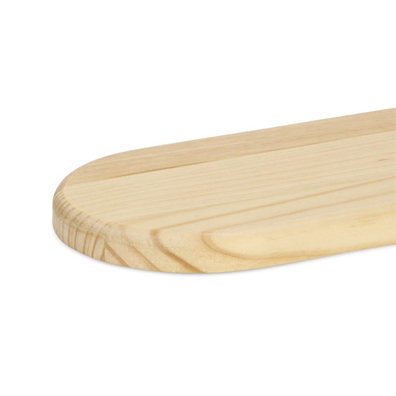 Kishen Ridge Oblong Natural Wood Glossy Tray