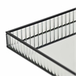 Veldra Black Square Fluted Glass Tray