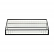 Veldra Black Square Fluted Glass Tray