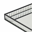 Veldra Black Square Fluted Glass Tray