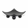 Clyne Curved Black Wood Trays on Wood Orbs